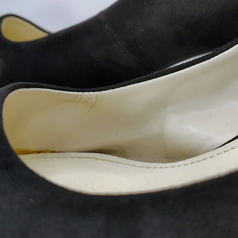 Anne Klein iFlex Kimery Black Suede Pointed Toe Heels Size 9 - Picture 5 of 7